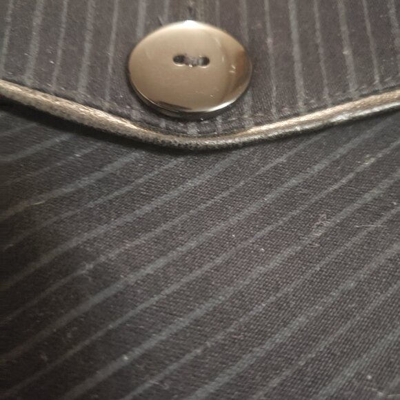 Della Spiga Italy, dark navy blue Blazer w leather accents and matching bermuda - Picture 14 of 15